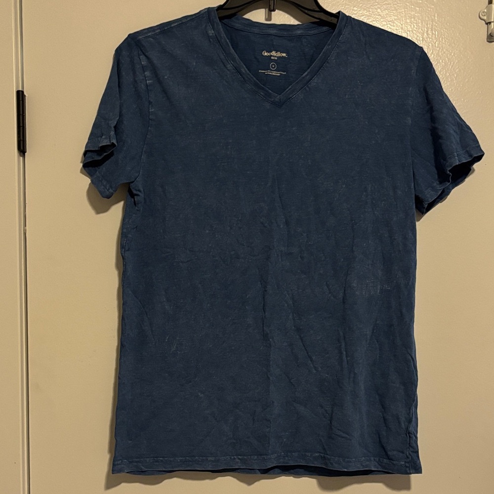 Goodfellow & Co Men's Deep Blue V-Neck Tee